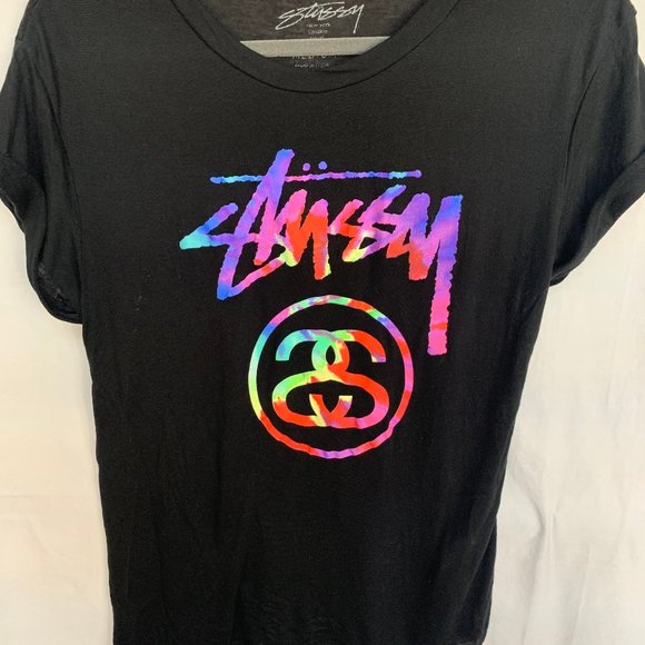 stussy rainbow shirt